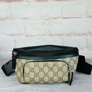 Gucci Beige and Black Belt Bag